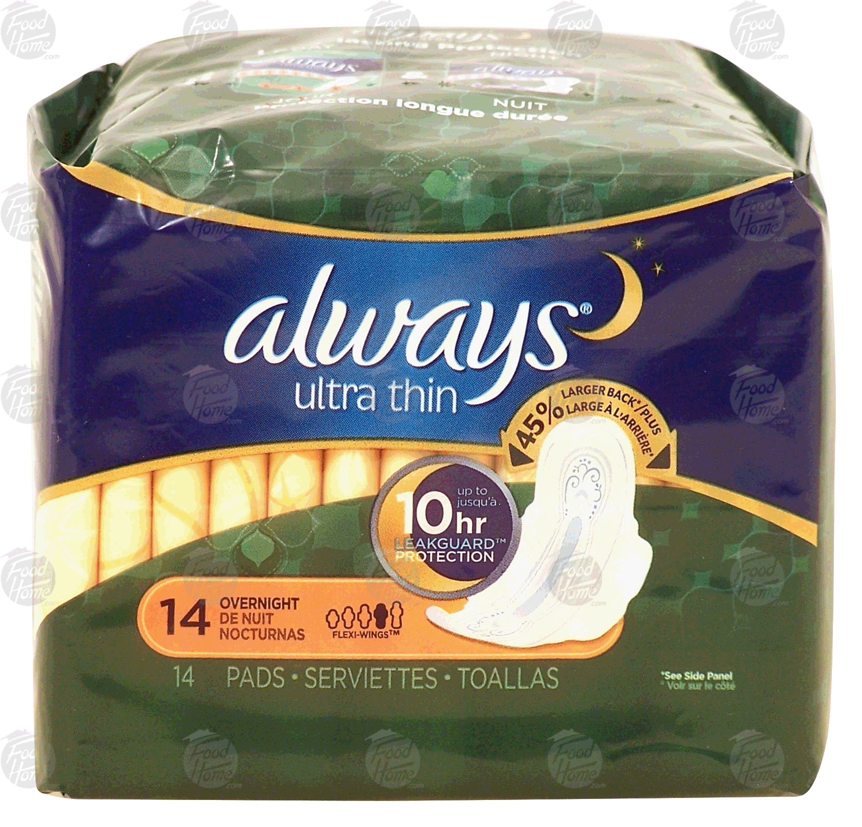 Always Ultra Thin overnight flexi-wings pads Full-Size Picture